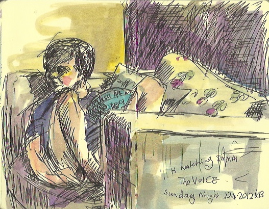 Watching The Voice with Footy